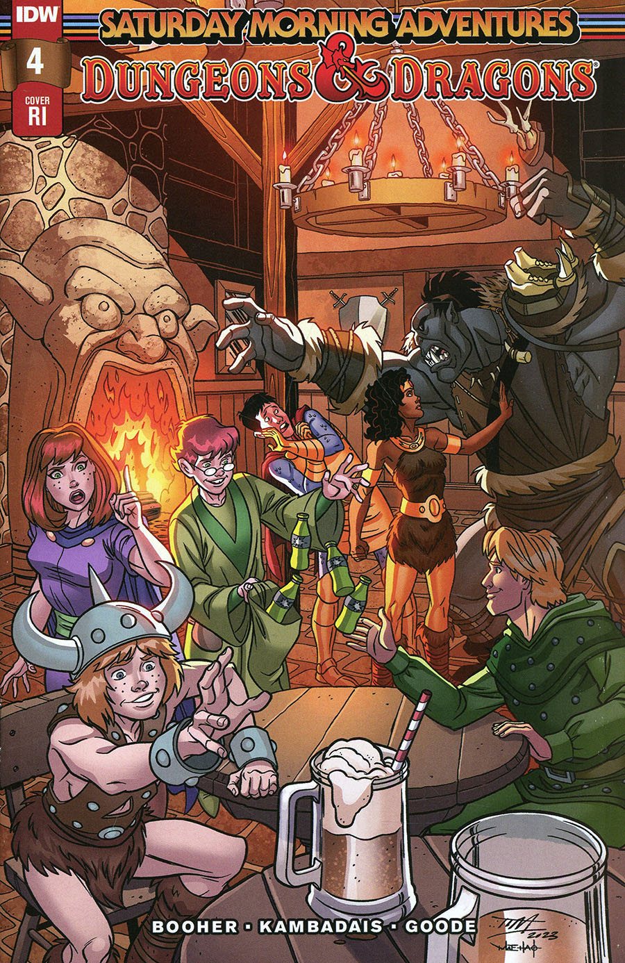 Dungeons & Dragons Saturday Morning Adventures #4 Cover C Incentive Tim Levins Variant Cover