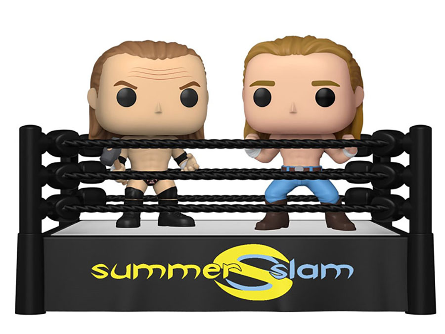 POP Moments SummerSlam Ring With Triple H & Shawn Michaels Vinyl Figure