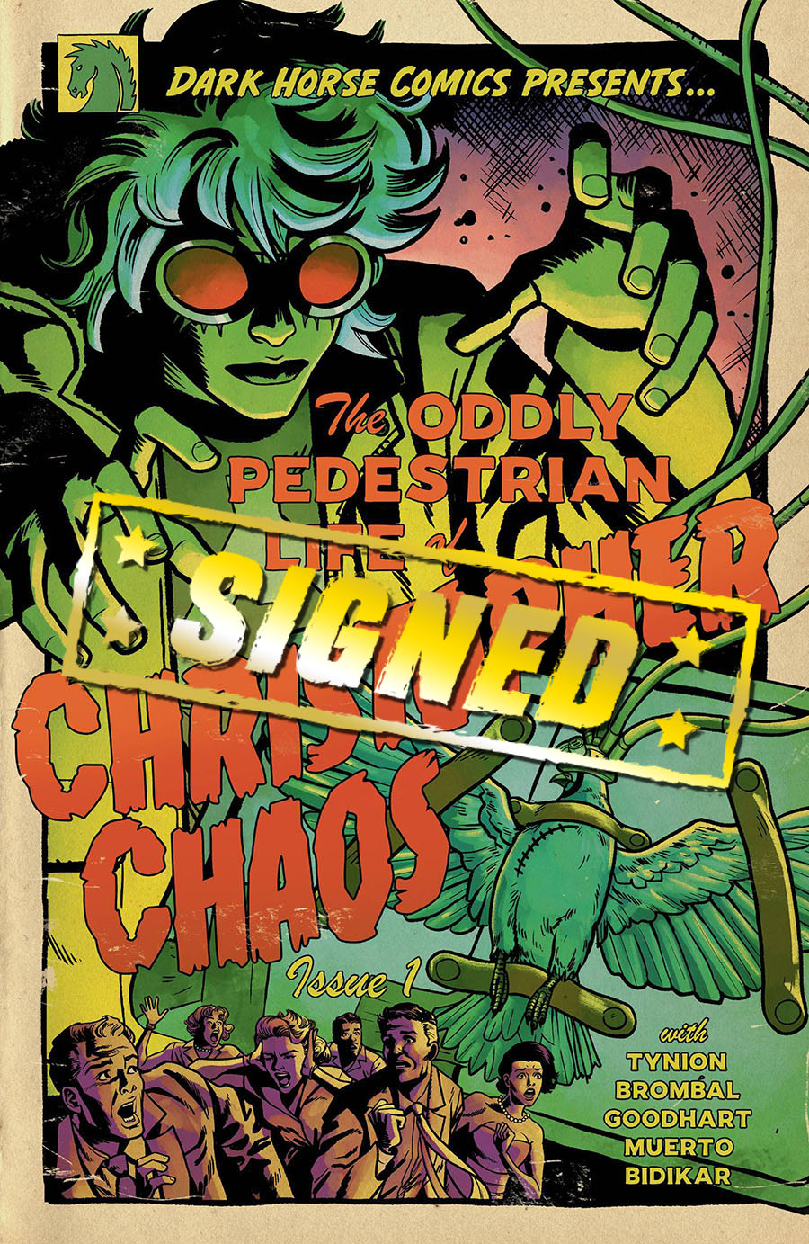 Oddly Pedestrian Life Of Christopher Chaos #1 Cover N Variant Isaac Goodhart Cover Signed By Creators