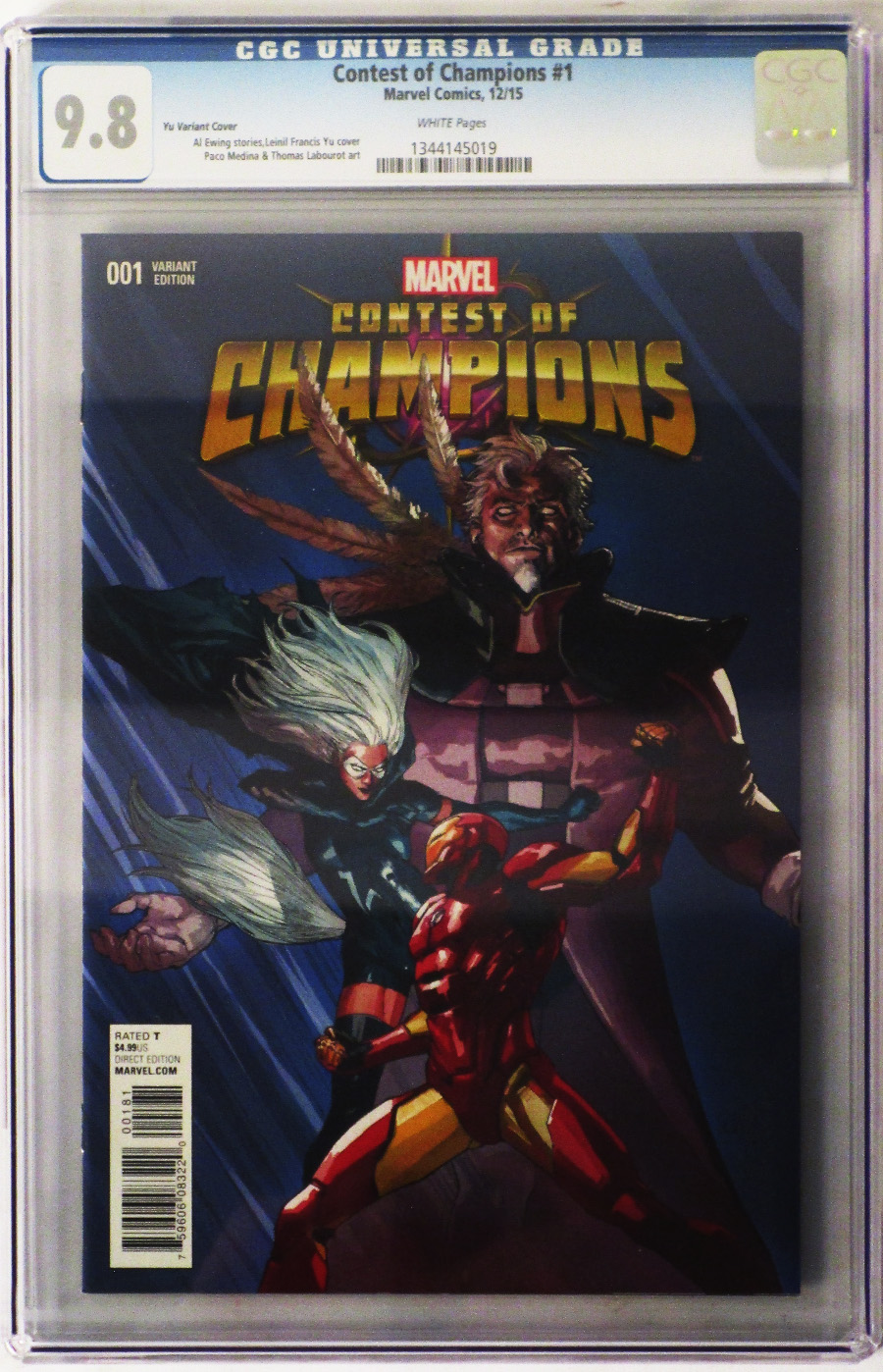 Contest Of Champions Vol 3 #1 Cover K CGC 9.8 Incentive Leinil Francis Yu Variant Cover