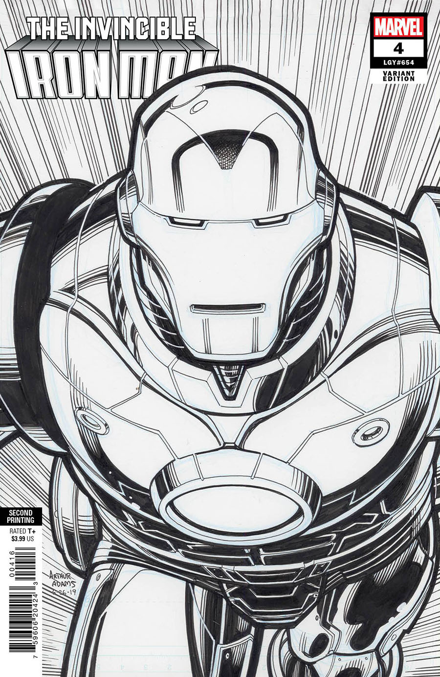 Invincible Iron Man Vol 4 #4 Cover H 2nd Ptg Incentive Arthur Adams Variant Cover