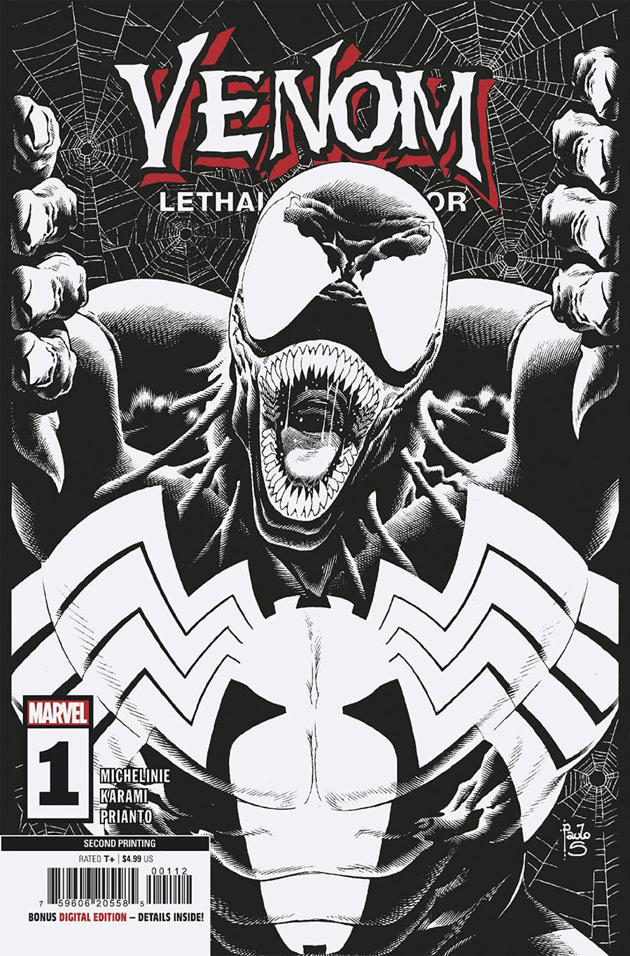 Venom Lethal Protector II #1 Cover F 2nd Ptg Paolo Siqueira Variant Cover