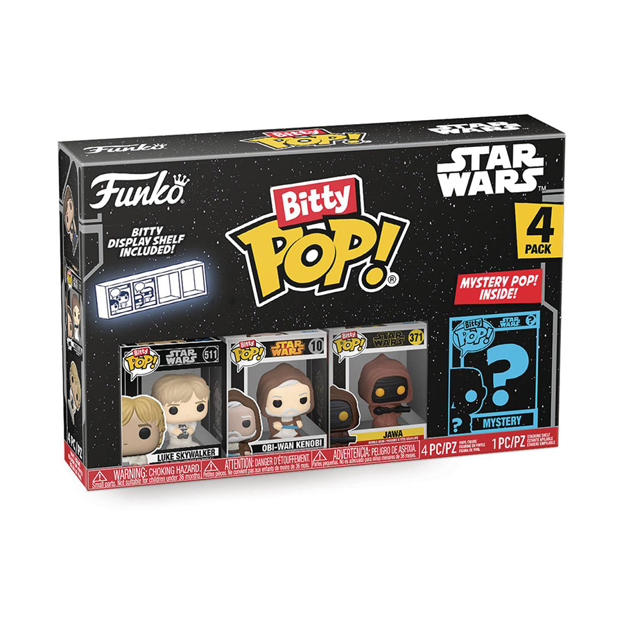 Bitty POP Star Wars Luke Skywalker 4-Pack Vinyl Figure