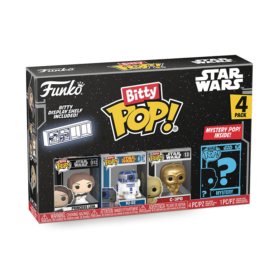 Bitty POP Star Wars Princess Leia 4-Pack Vinyl Figure