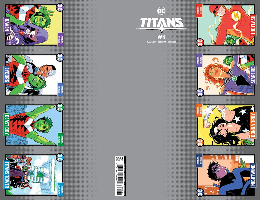 Titans Vol 4 #1 Cover E Variant Perforation Trading Card Card Stock Cover