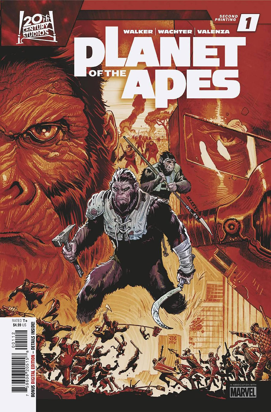 Planet Of The Apes Vol 4 #1 Cover J 2nd Ptg Joshua Cassara Variant Cover