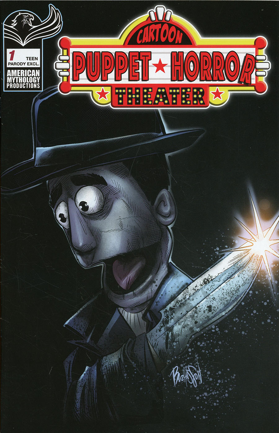 Cartoon Puppet Horror Theater #1 Cover D American Mythology Exclusive Matt Hansel Homage Variant Cover