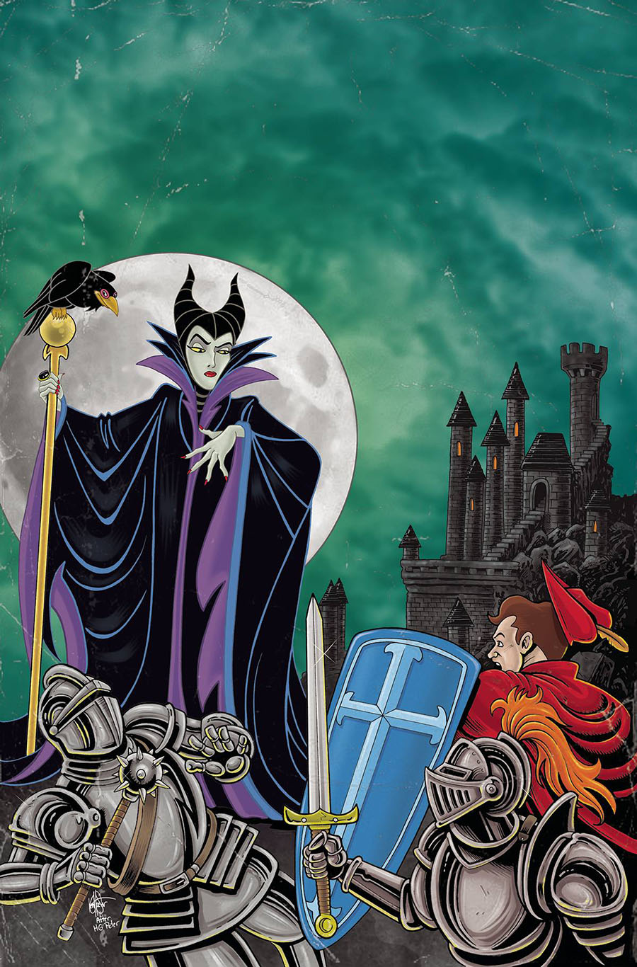 Disney Villains Maleficent #1 Cover Z-F Incentive Ken Haeser Virgin Cover