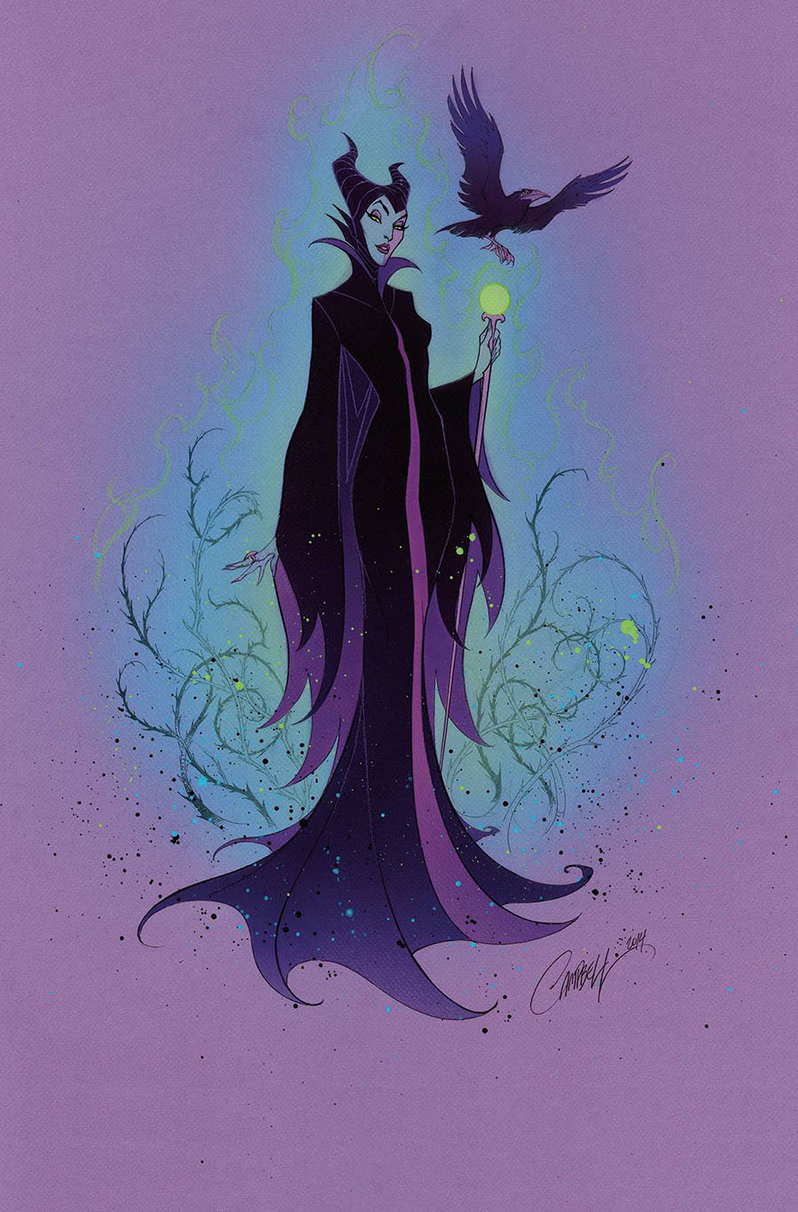 Disney Villains Maleficent #1 Cover Z-G Incentive J Scott Campbell Virgin Cover