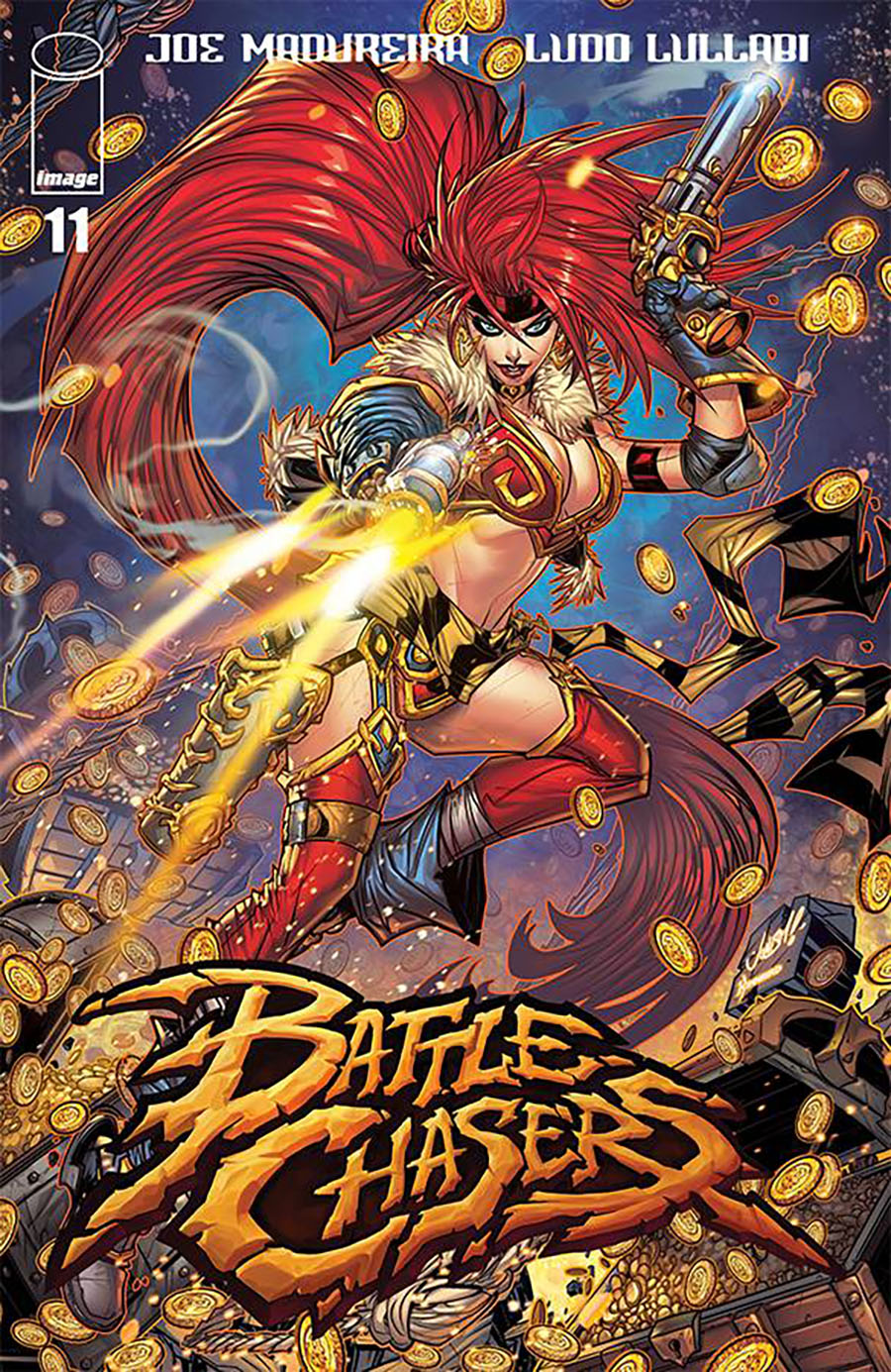 Battle Chasers #11 Cover D Variant Jonboy Meyers Red Monika Cover