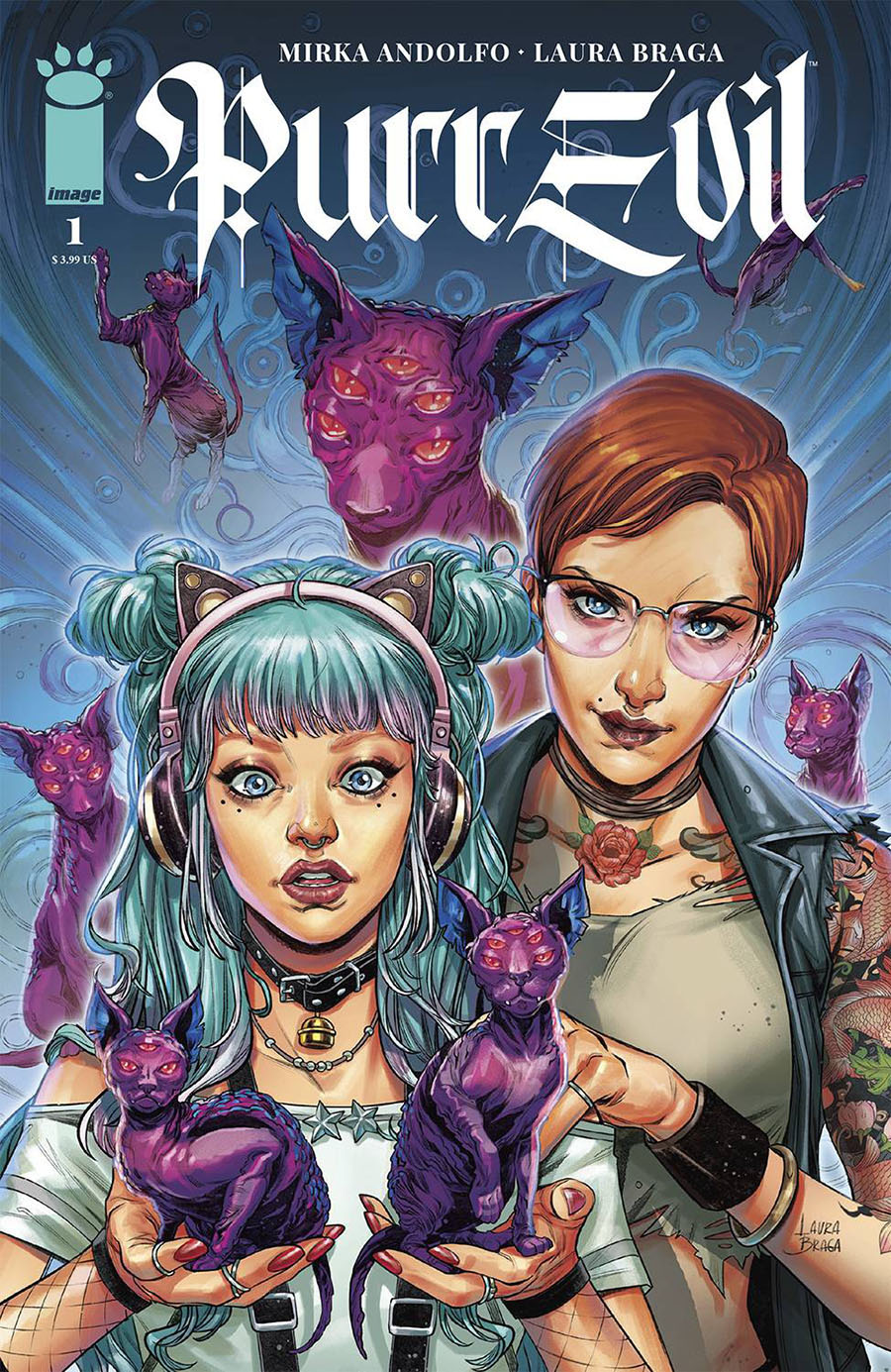 Purr Evil #1 Cover A Regular Laura Braga Cover