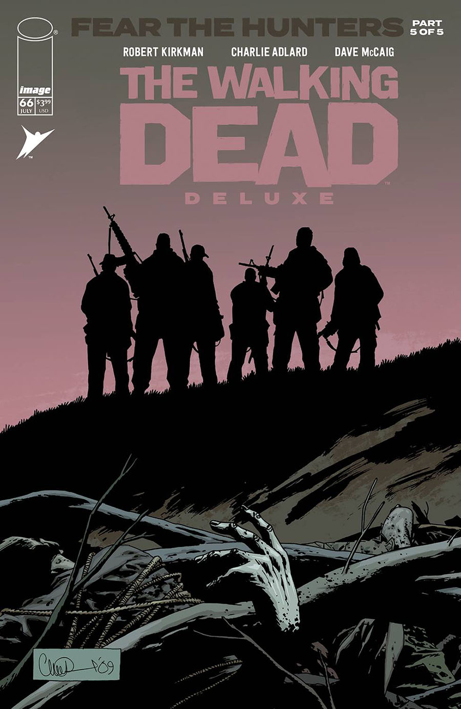 Walking Dead Deluxe #66 Cover B Variant Charlie Adlard & Dave McCaig Cover