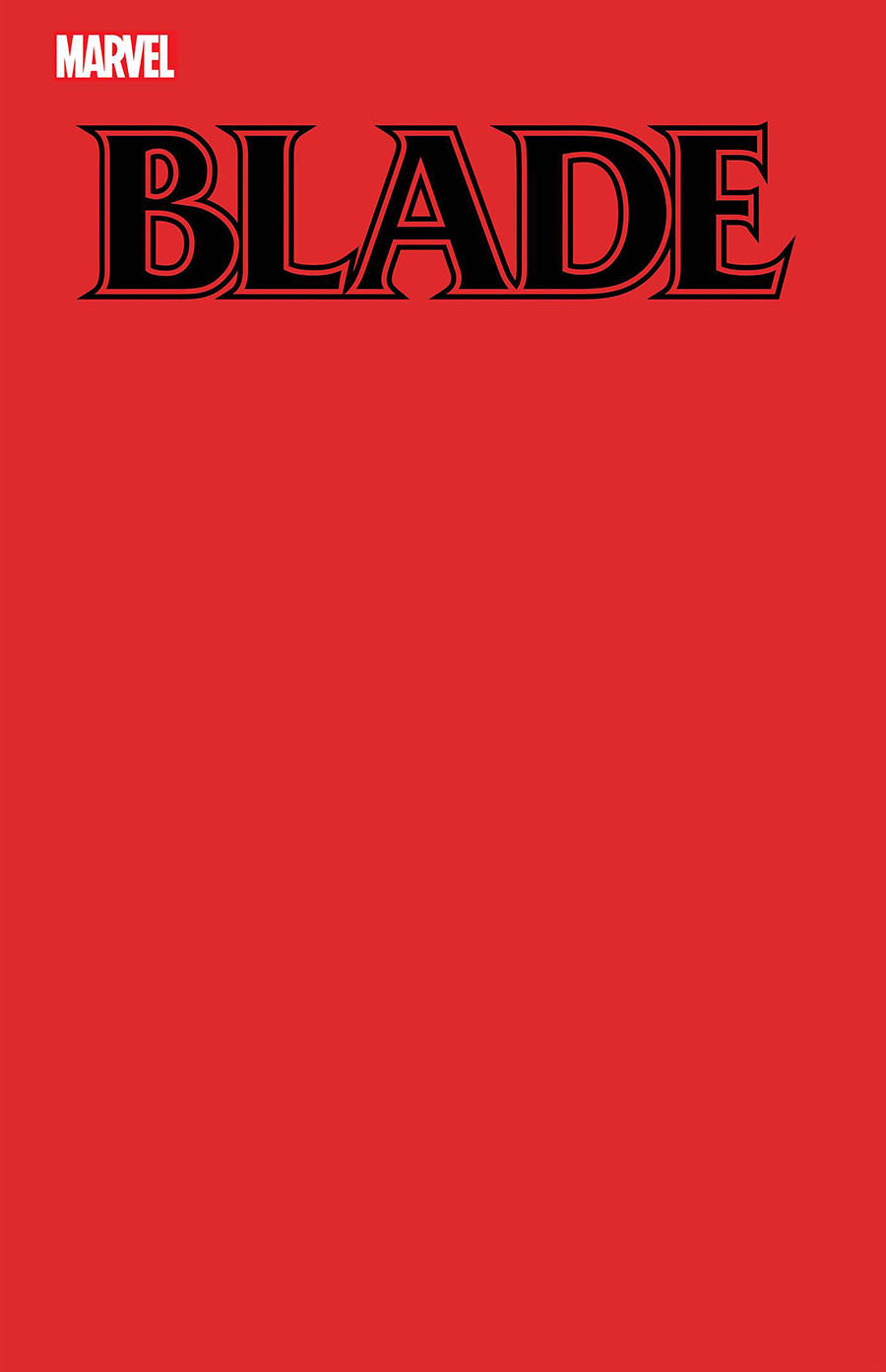 Blade Vol 4 #1 Cover H Variant Blood Red Blank Cover