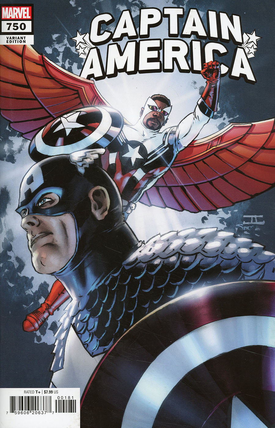 Captain America Vol 9 #750 Cover C Variant John Cassaday White Cover