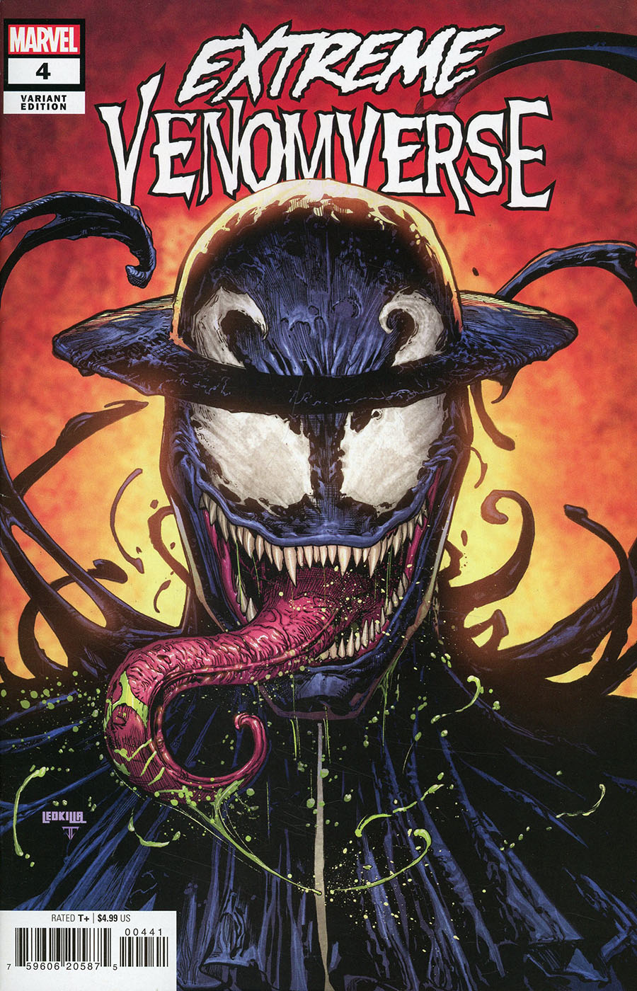Extreme Venomverse #4 Cover B Variant Ken Lashley Symbiote Cover
