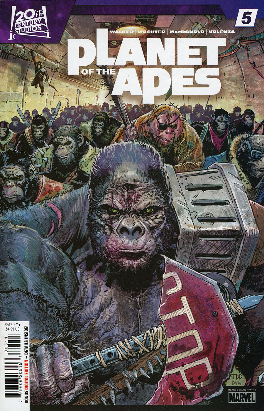 Planet Of The Apes Vol 4 #5 Cover A Regular Joshua Cassara Cover