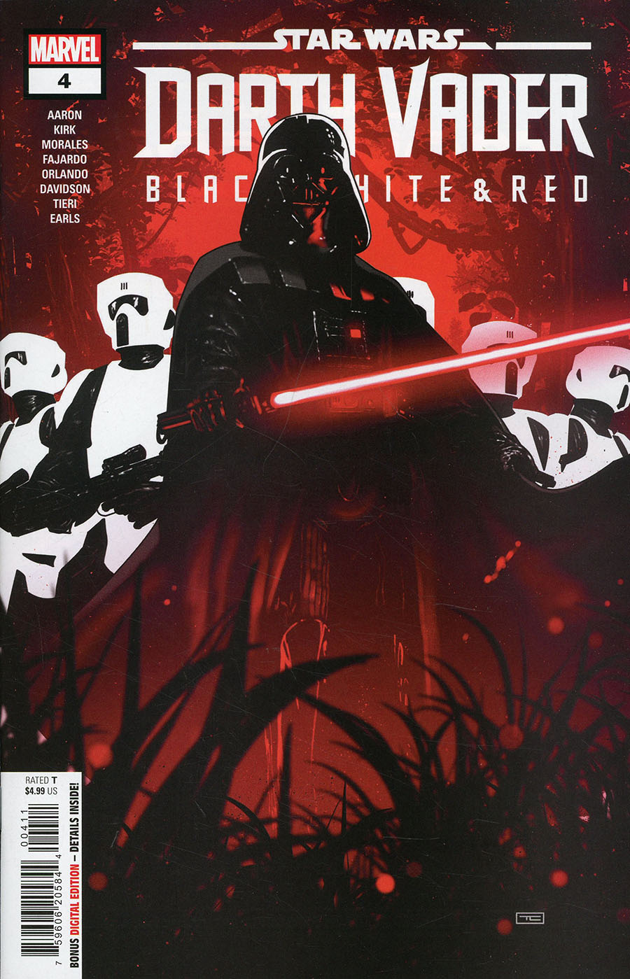Star Wars Darth Vader Black White And Red #4 Cover A Regular Taurin Clarke Cover