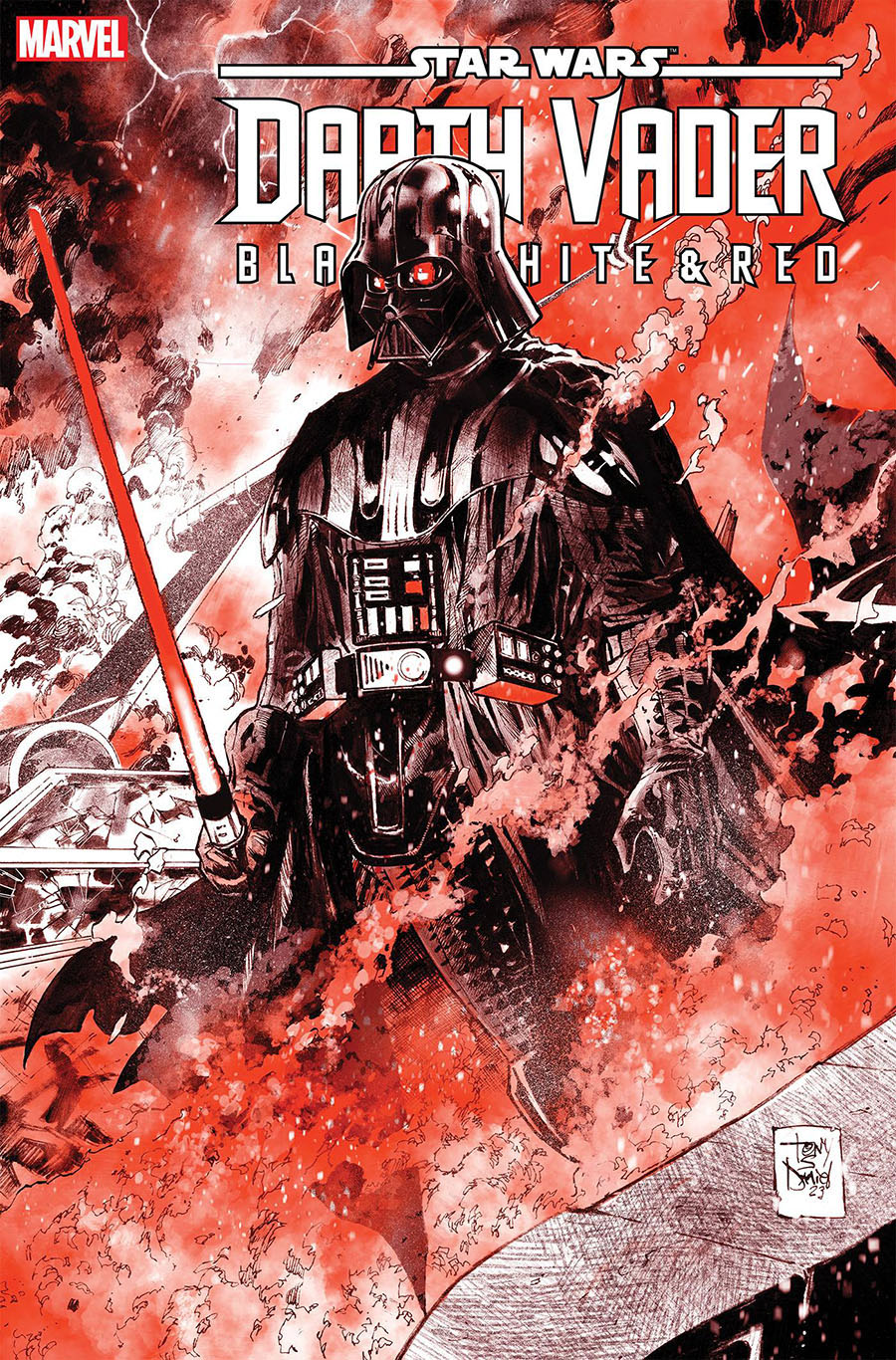 Star Wars Darth Vader Black White And Red #4 Cover B Variant Tony Daniel Cover