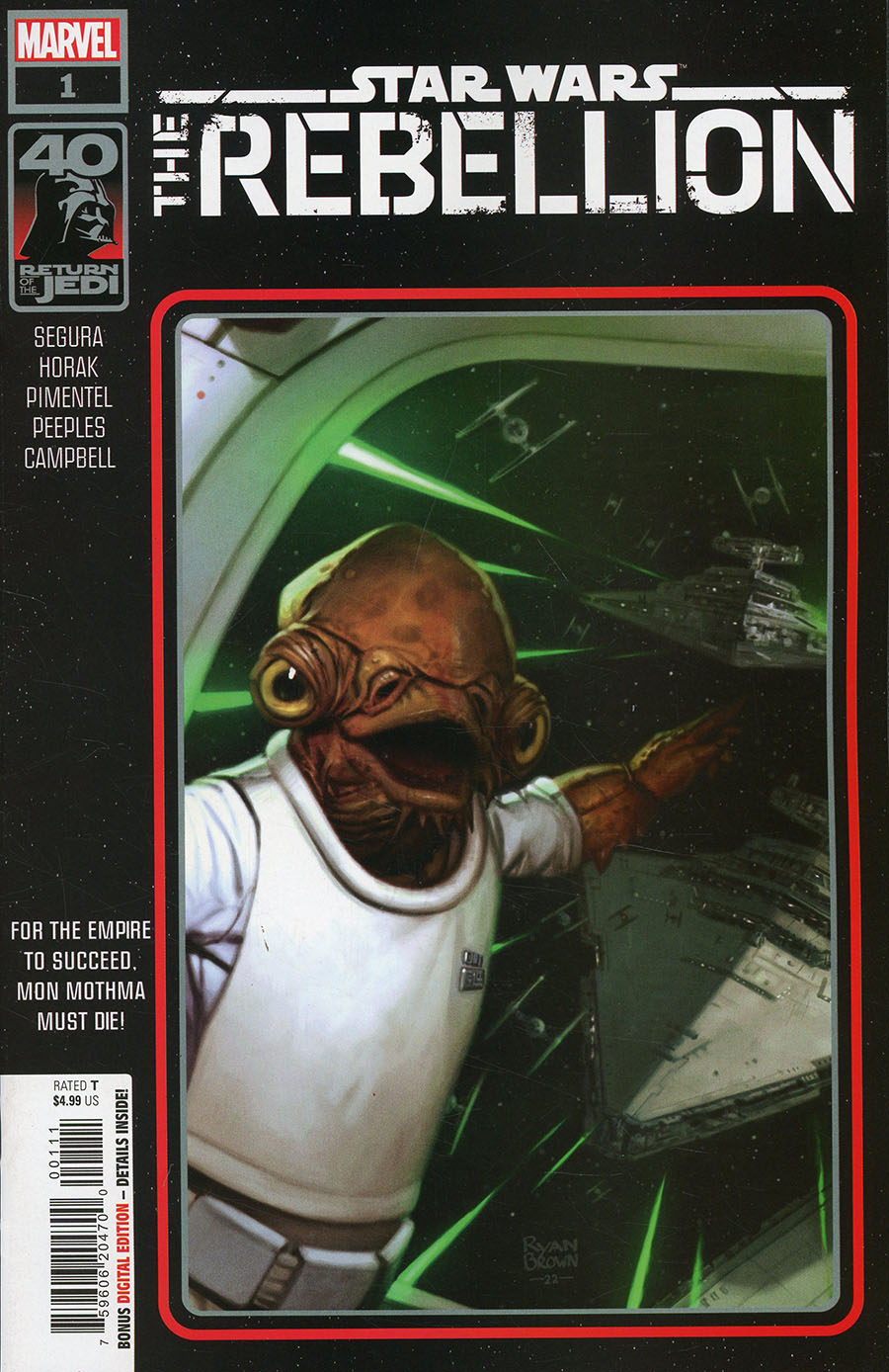 Star Wars Return Of The Jedi The Rebellion #1 (One Shot) Cover A Regular Ryan Brown Cover