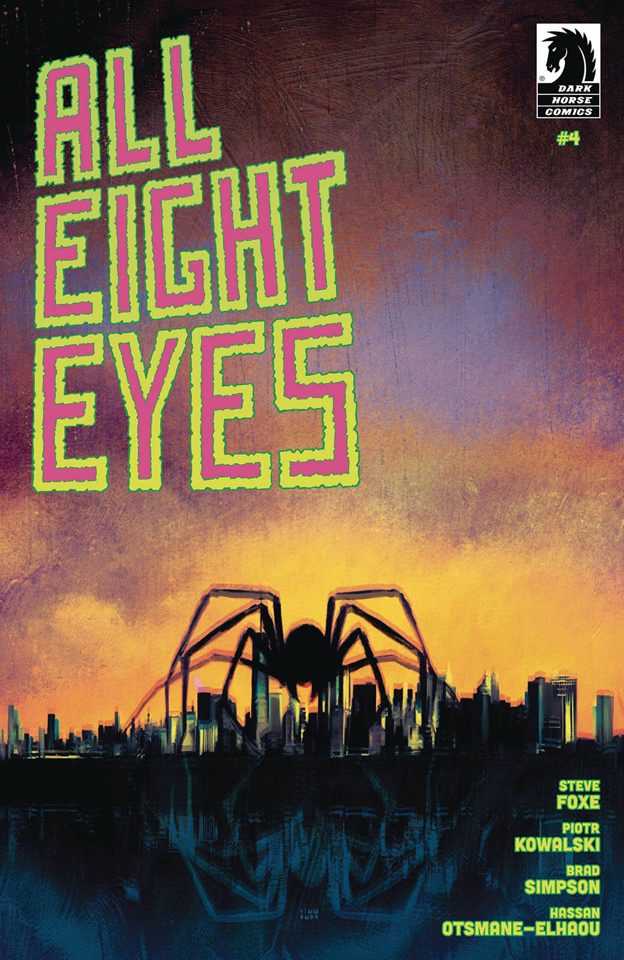 All Eight Eyes #4 Cover B Variant Martin Simmonds Cover