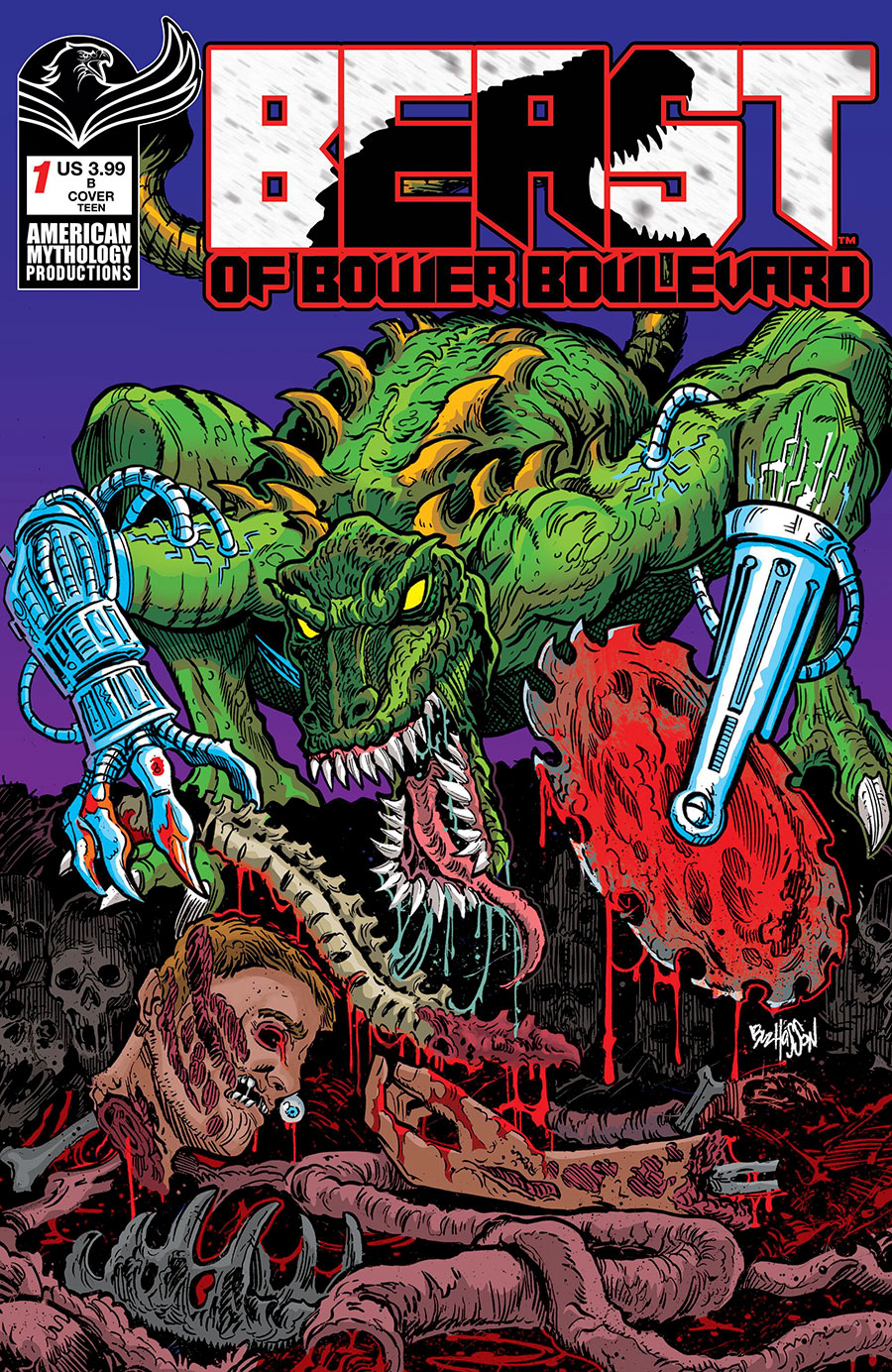 Beast Of Bower Boulevard #1 Cover B Variant Buz Hasson Cover