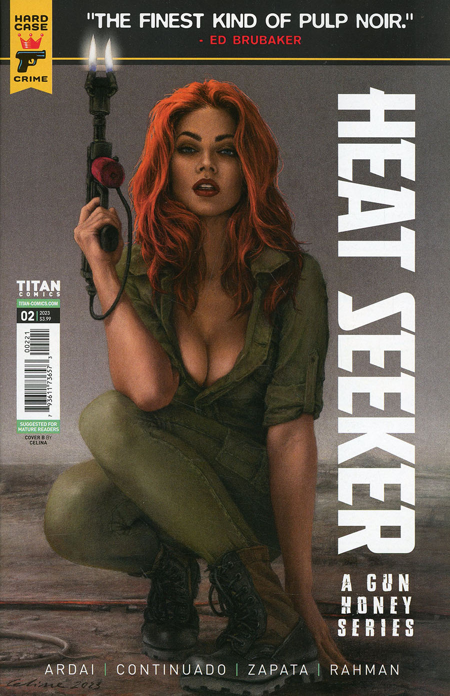 Hard Case Crime Heat Seeker A Gun Honey Series #2 Cover B Variant Celina Cover