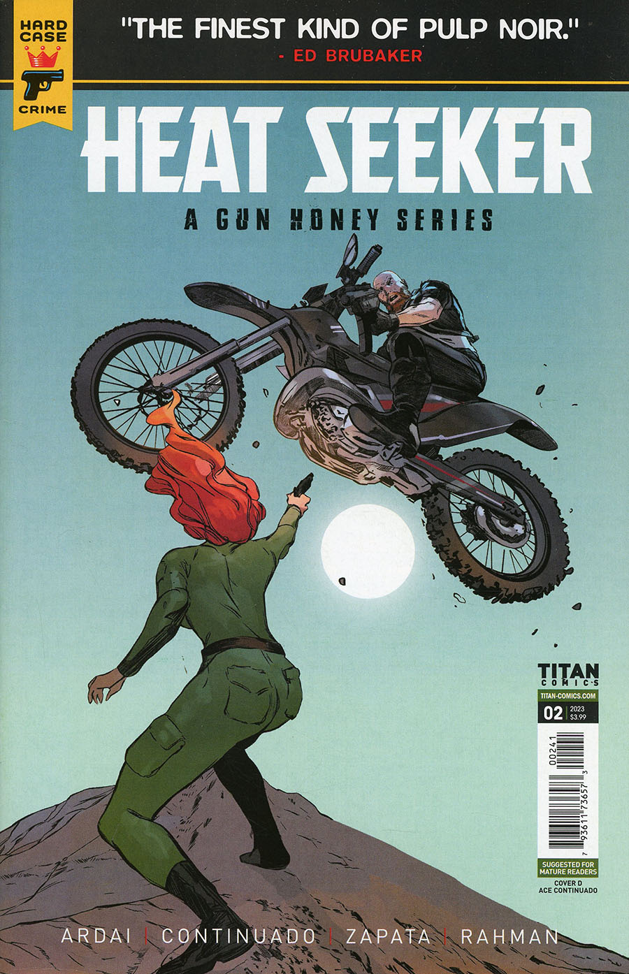 Hard Case Crime Heat Seeker A Gun Honey Series #2 Cover D Variant Ace Continuado Cover