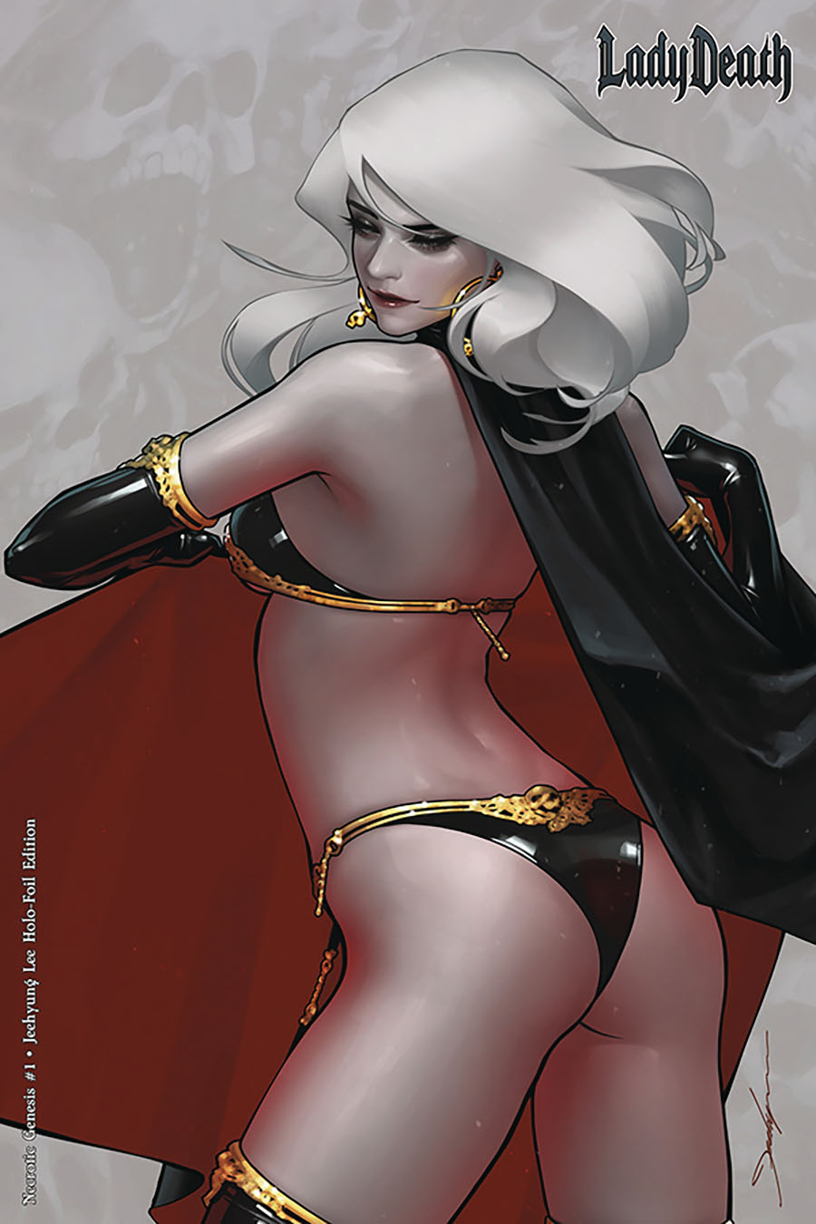 Lady Death Necrotic Genesis #1 Cover I Jeehyung Lee Holofoil Cover