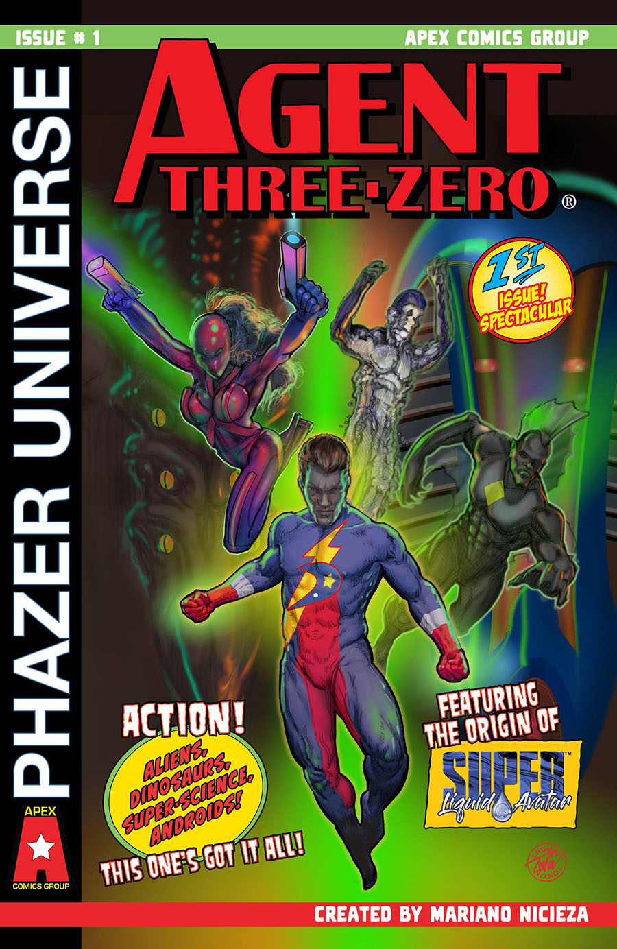 Phazer Universe #1 Cover B Variant Agent Three Zero Cover