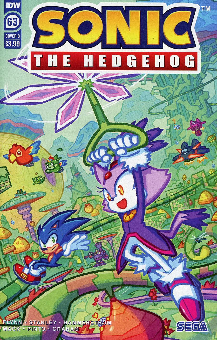 Sonic The Hedgehog Vol 3 #63 Cover B Variant Reggie Graham Cover