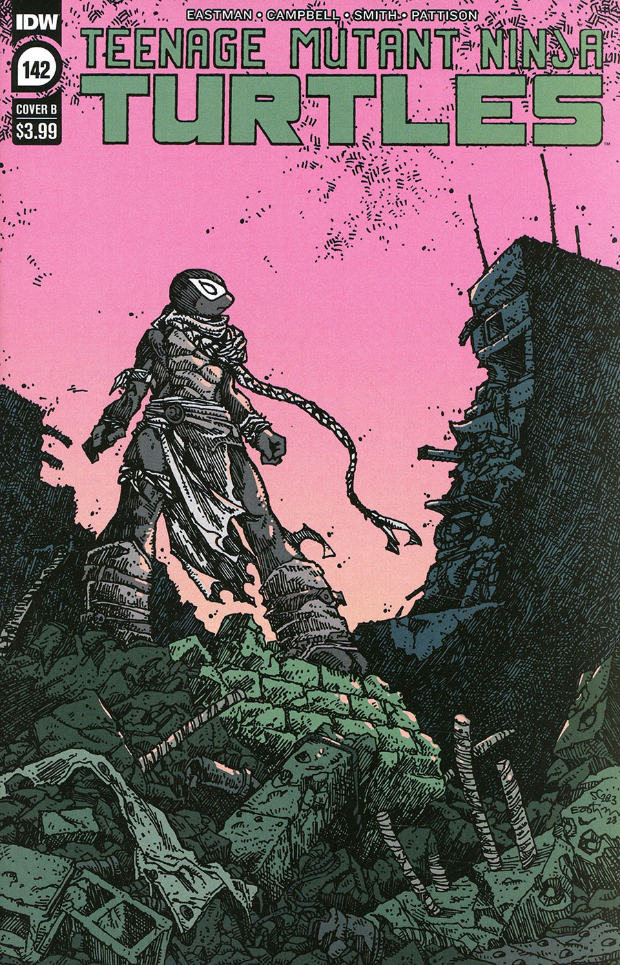 Teenage Mutant Ninja Turtles Vol 5 #142 Cover B Variant Kevin Eastman Cover