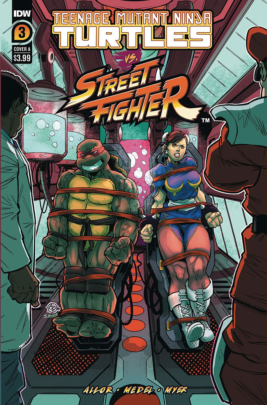 Teenage Mutant Ninja Turtles vs Street Fighter #3 Cover A Regular Ariel Medel Cover