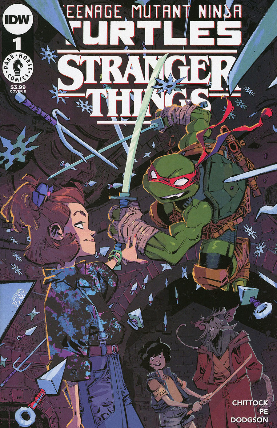 Teenage Mutant Ninja Turtles x Stranger Things #1 Cover B Variant Jorge Corona Cover