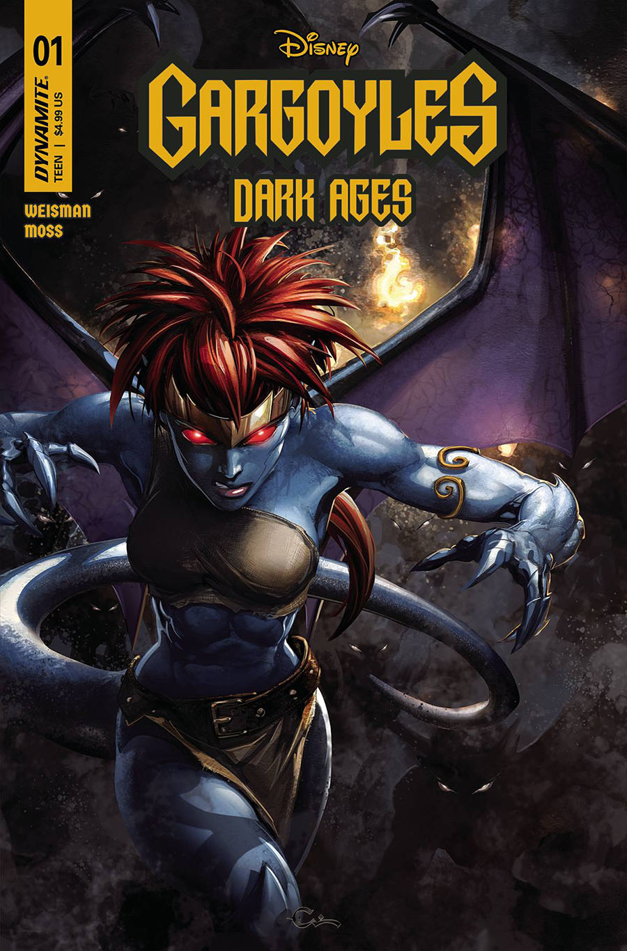Gargoyles Dark Ages #1 Cover A Regular Clayton Crain Cover