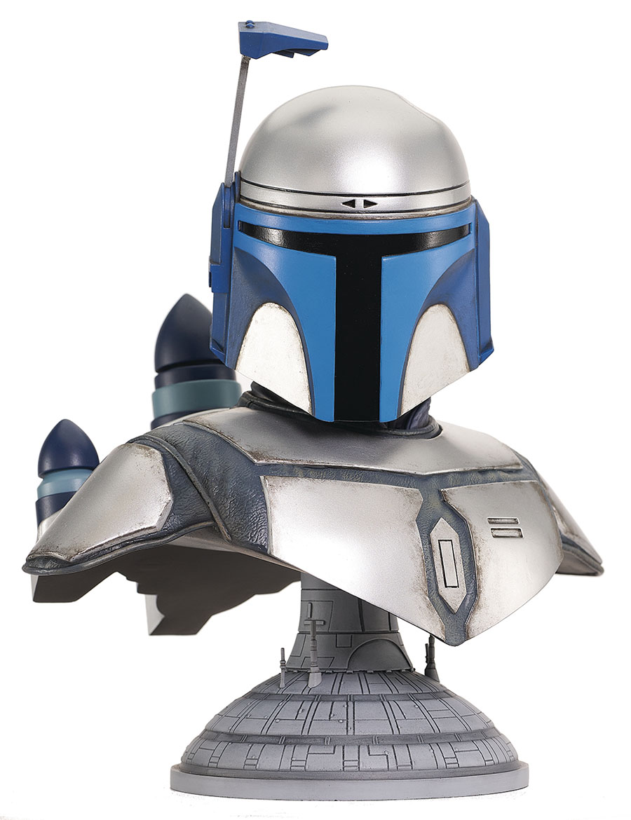 Star Wars Attack Of The Clones Legends In 3D Jango Fett 1/2 Scale Bust