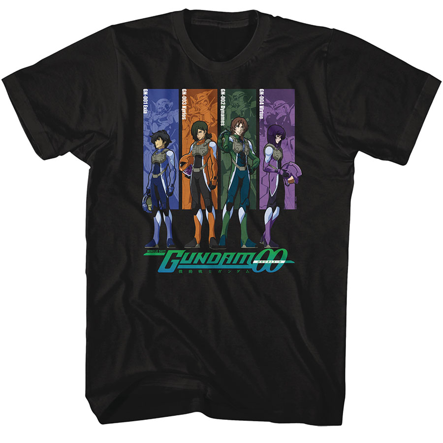 Gundam-00 Pilots Cast T-Shirt Large