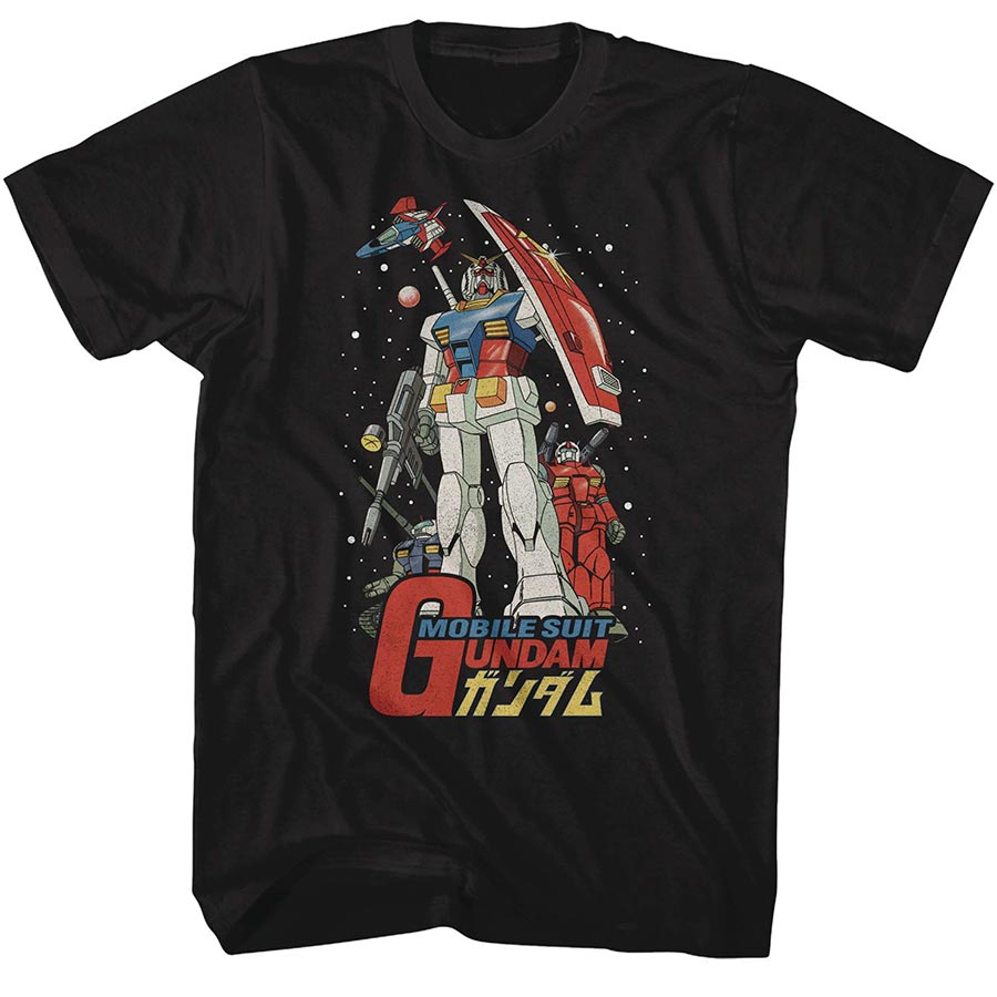 Mobile Suit Gundam Space Cover T-Shirt Large
