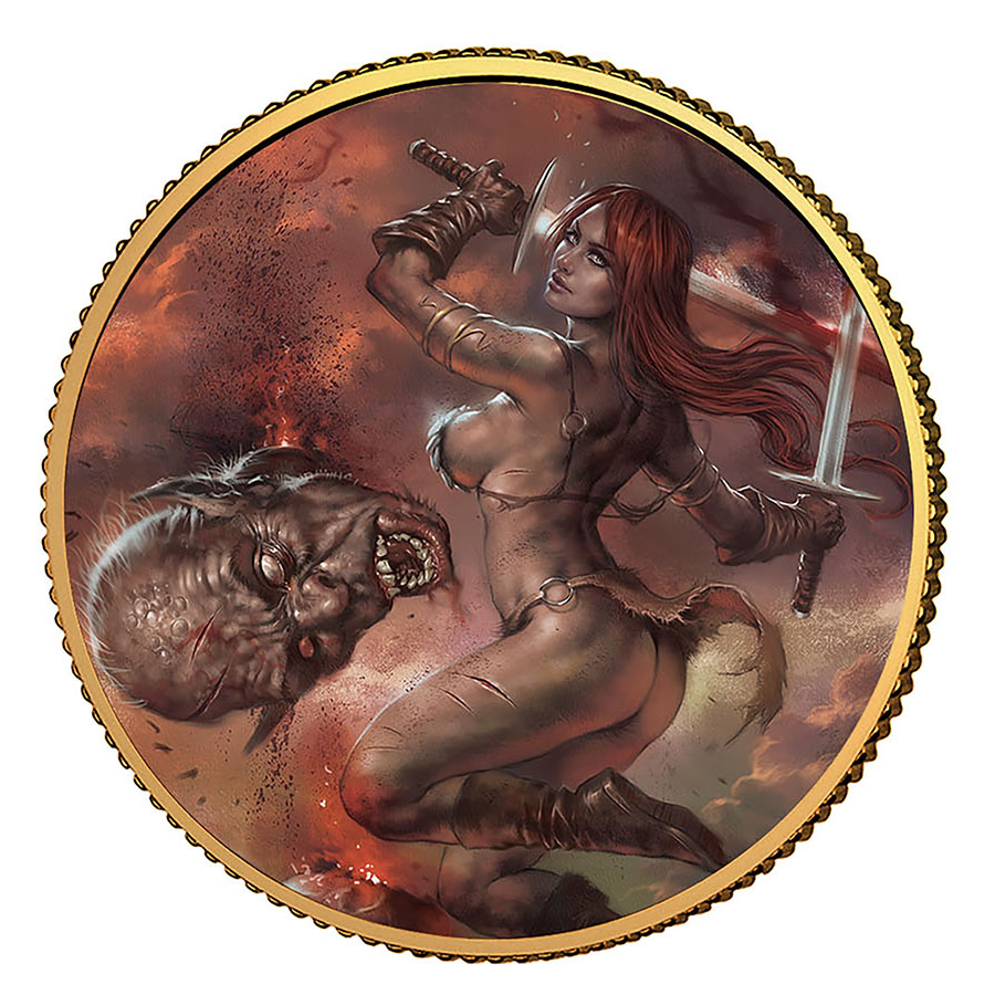 Red Sonja Gold Collectible Coin #4 Art By Lucio Parrillo