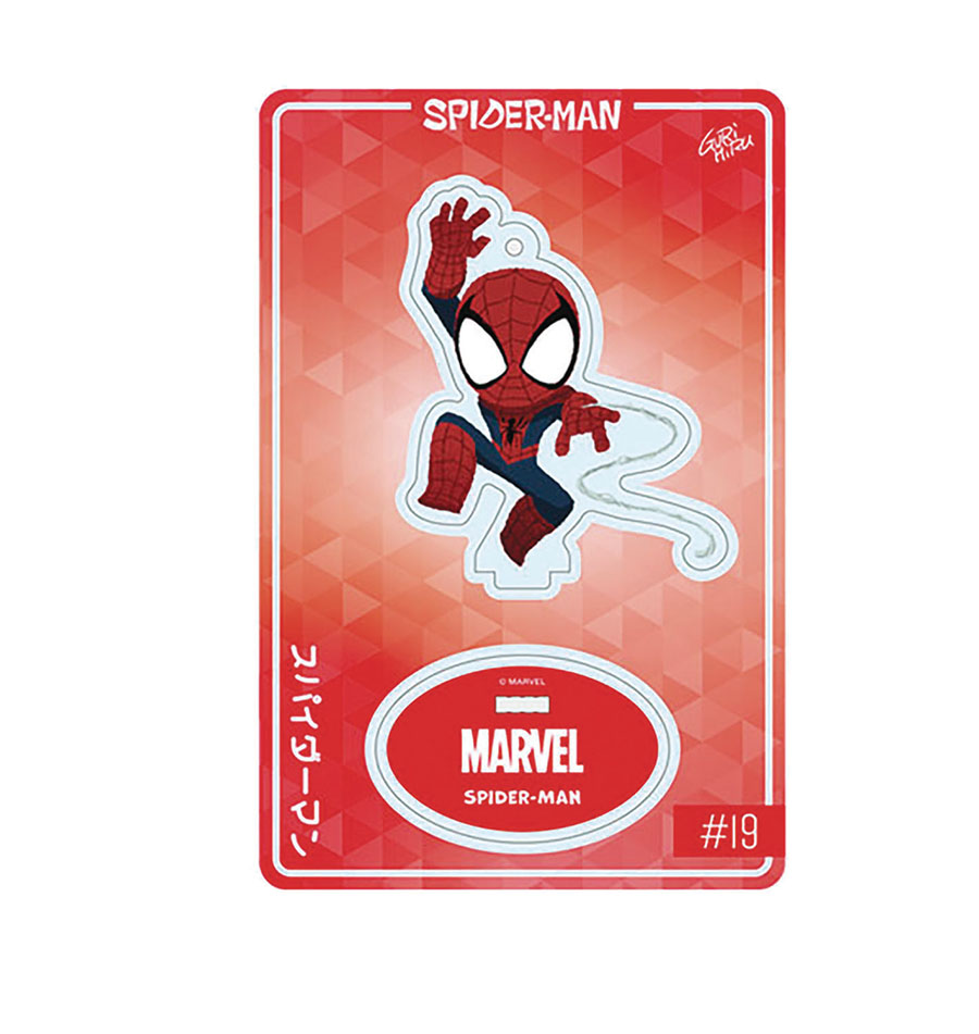 Super Clear Marvel Booster Pack Spider-Man By Gurihiru Blind Mystery Box Display
