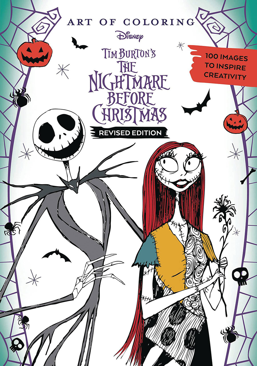 Art Of Coloring Tim Burtons Nightmare Before Christmas SC