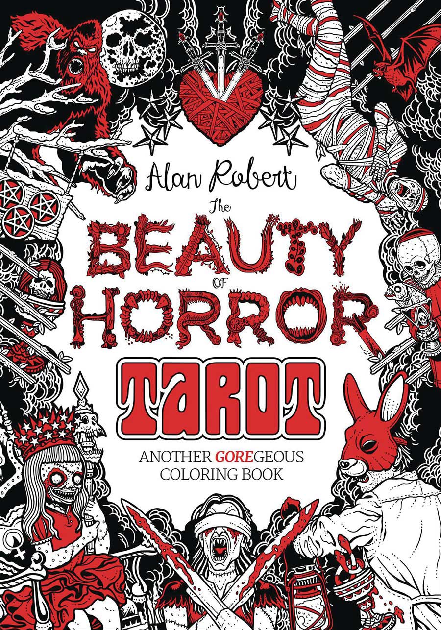 Beauty Of Horror Tarot Coloring Book TP