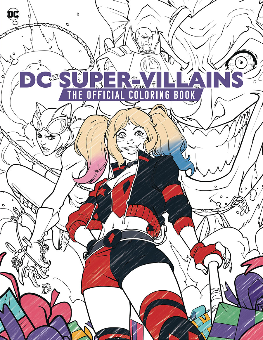 DC Super-Villains Official Coloring Book TP