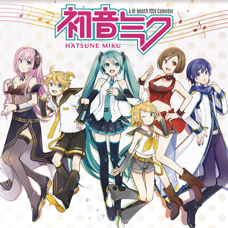 Hatsune Miku 16-Month 2024 Wall Calendar