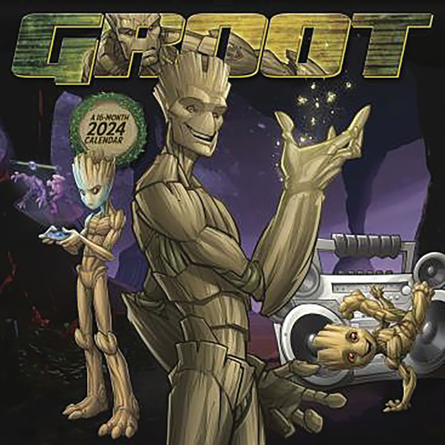 Marvel Groot 16-Month 2024 Wall Calendar