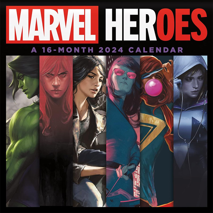 Marvel HER-oes 16-Month 2024 Wall Calendar