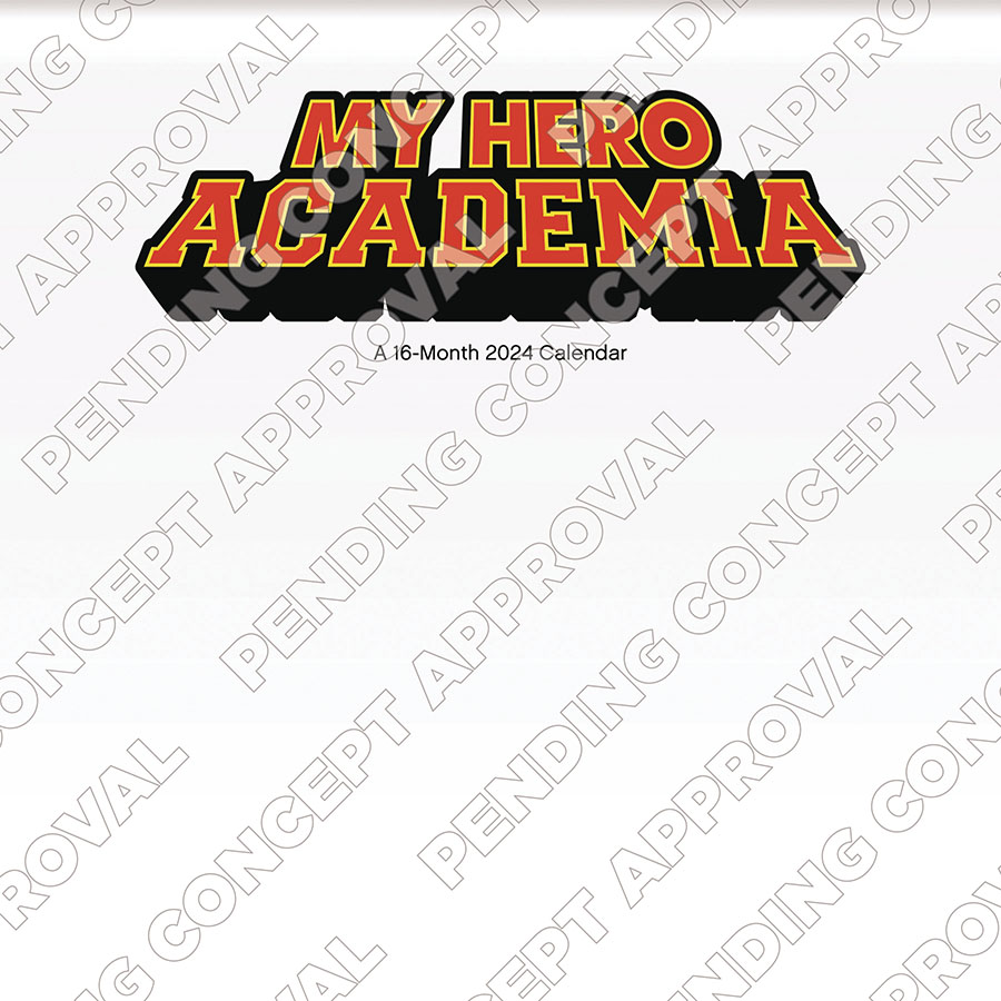 My Hero Academia 16-Month 2024 Wall Calendar