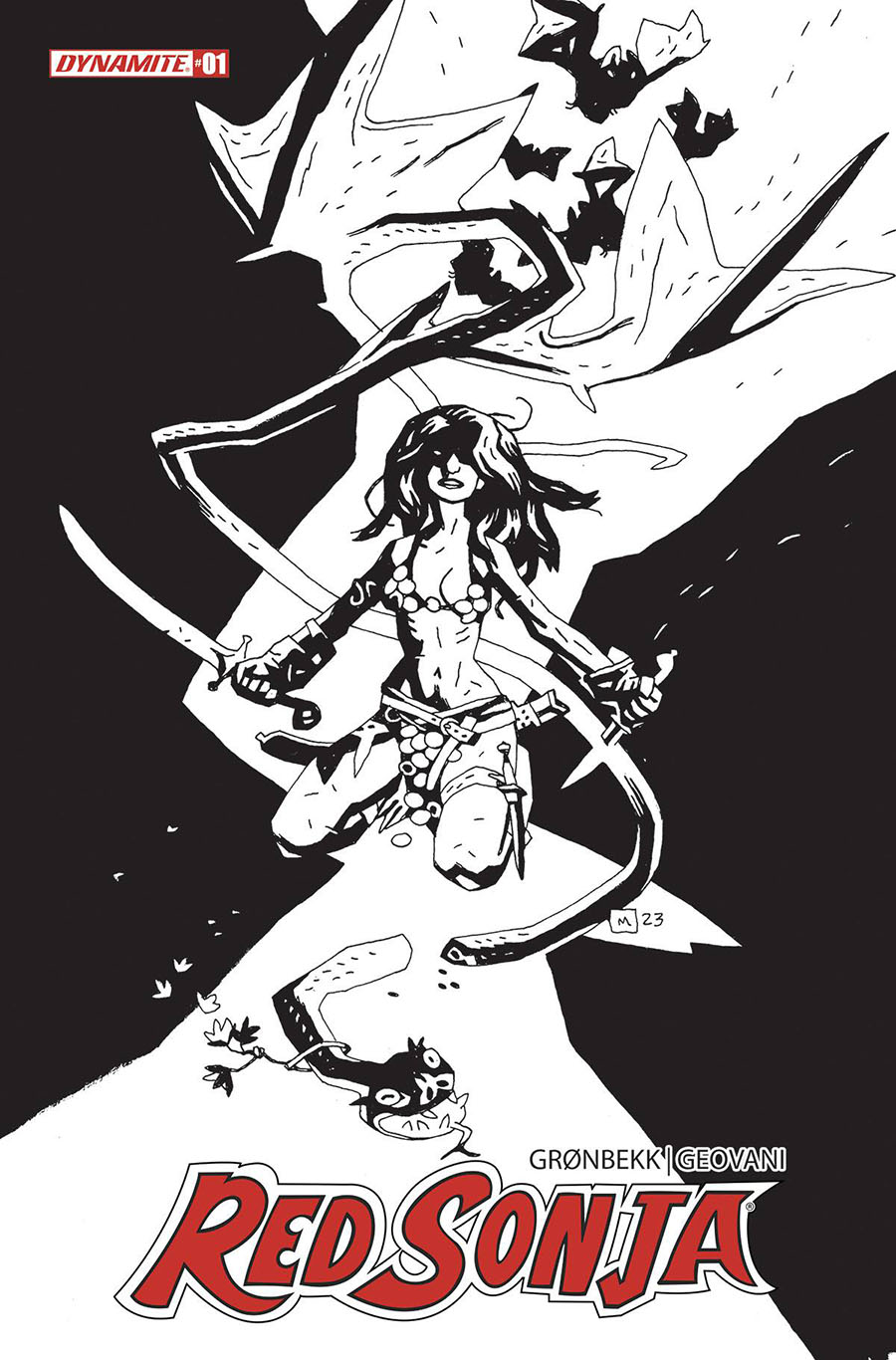 Red Sonja Vol 10 #1 Cover Z-B Incentive Mike Mignola Line Art Cover