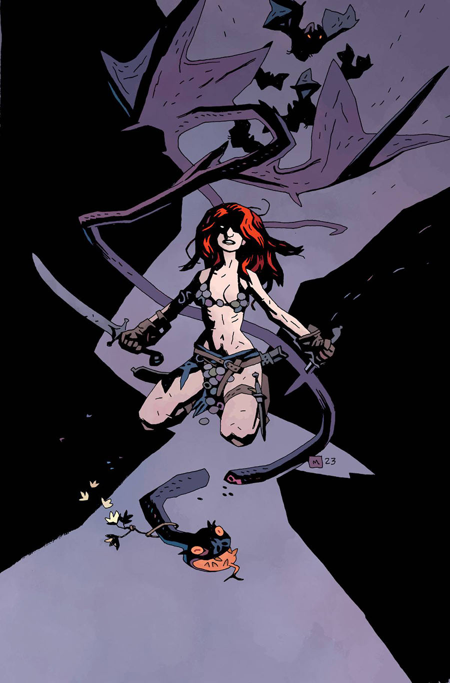 Red Sonja Vol 10 #1 Cover Z-H Incentive Mike Mignola Virgin Foil Cover