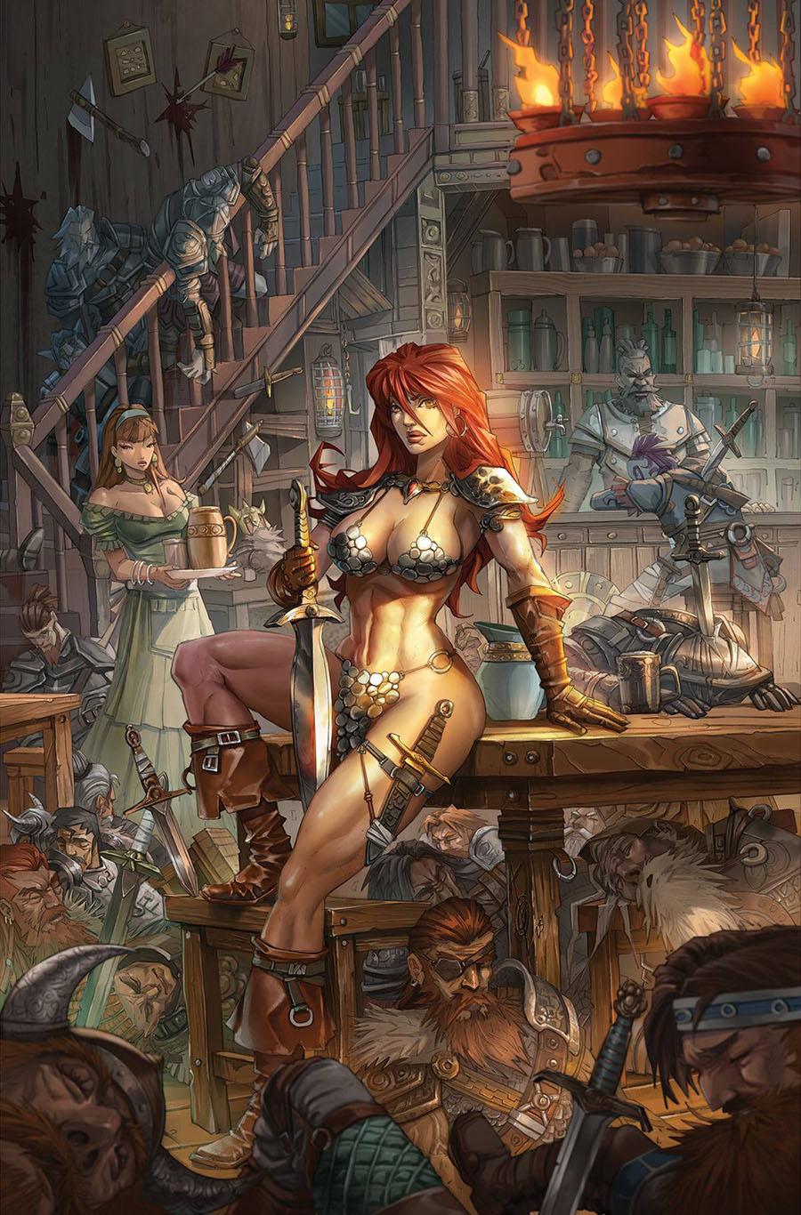 Red Sonja Vol 10 #1 Cover Z-I Incentive Alan Quah Virgin Foil Cover