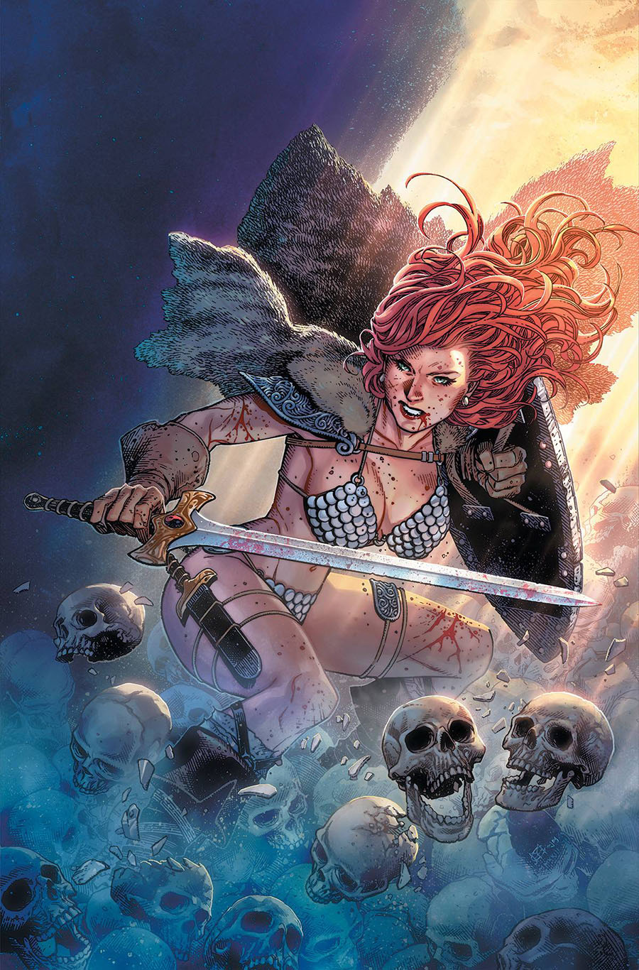 Red Sonja Vol 10 #1 Cover Z-J Incentive Jim Cheung Virgin Foil Cover